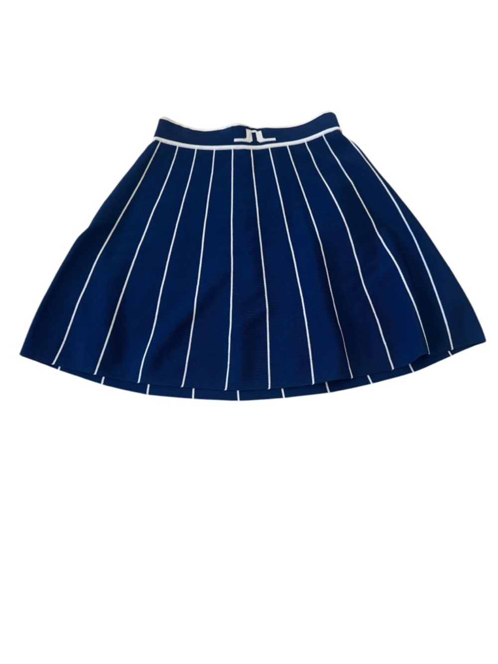 J. Lindeberg Pleated Nautical Navy Knit Skirt - Picture 4 of 8